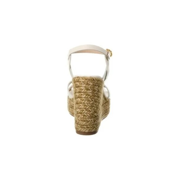 Stuart Weitzman White Braida Espadrille Sandals, Women's Size 6 - Picture 2 of 6